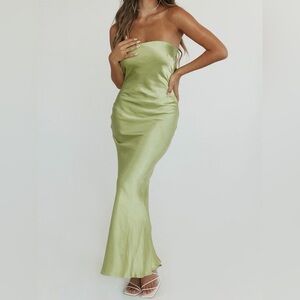 Princess Polly Haley Maxi Dress Green